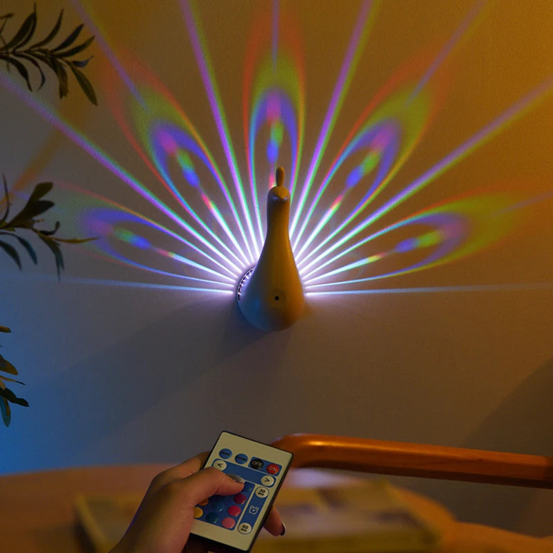 Lampe projecteur Paon -- Peacock Projector Lamp